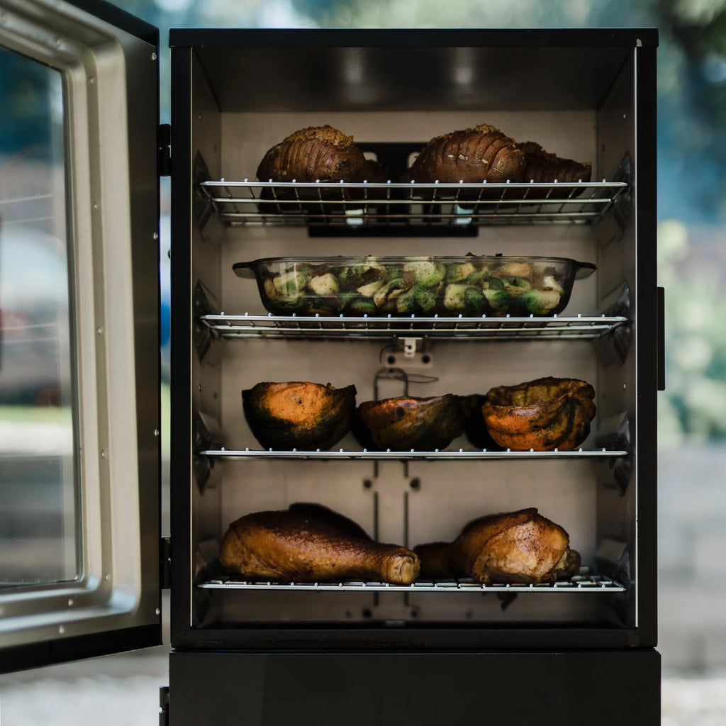40-inch Propane Smoker with Window in Black L67158