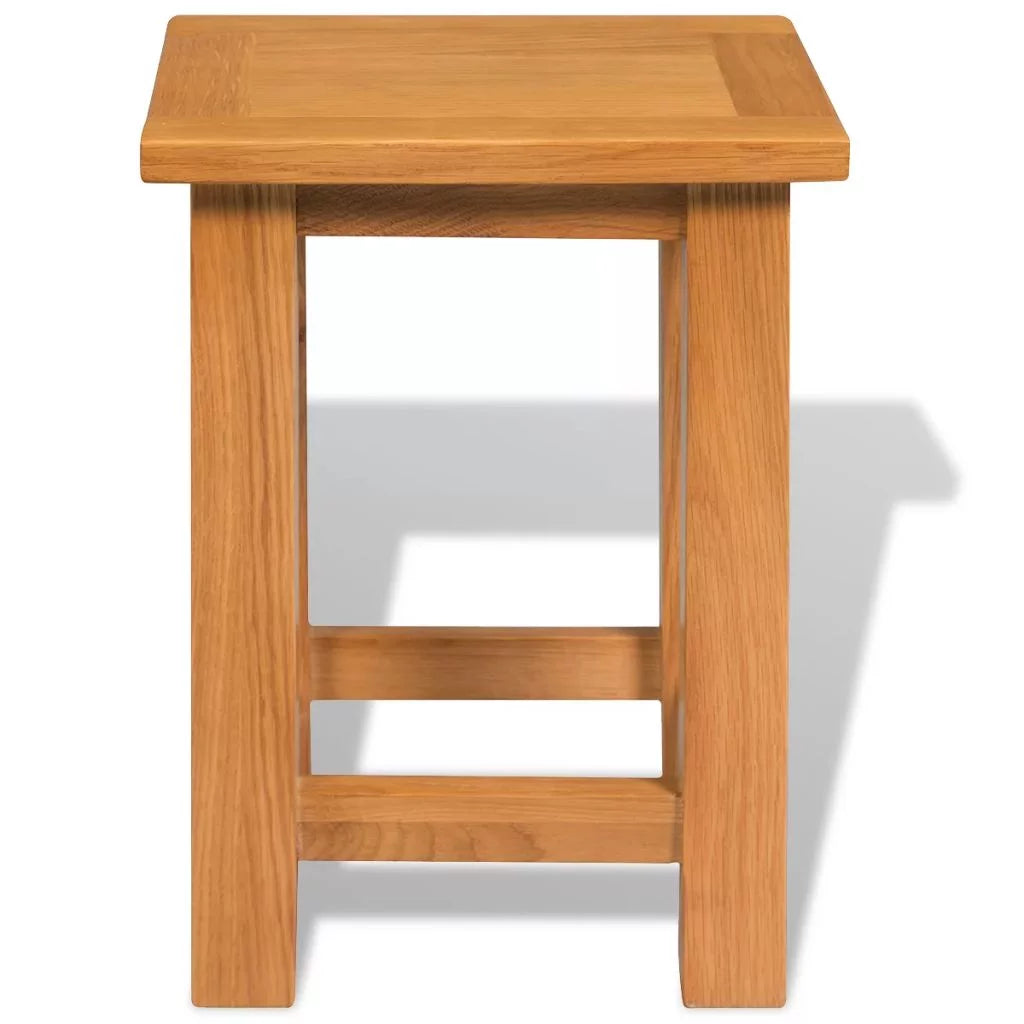 Solid Oak Wood End Table I7779