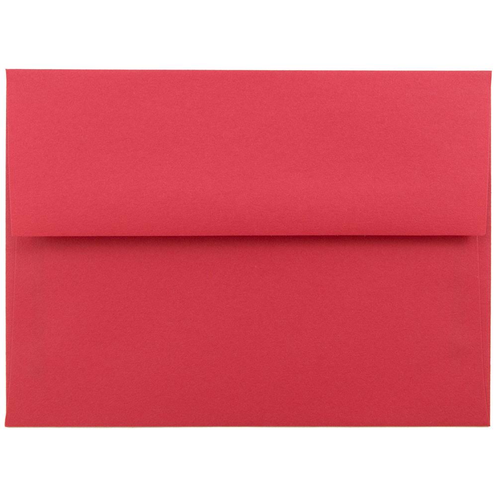 A6 Invitation Envelopes, 4.75 x 6.5, Red Recycled, 1000/Carton J72673