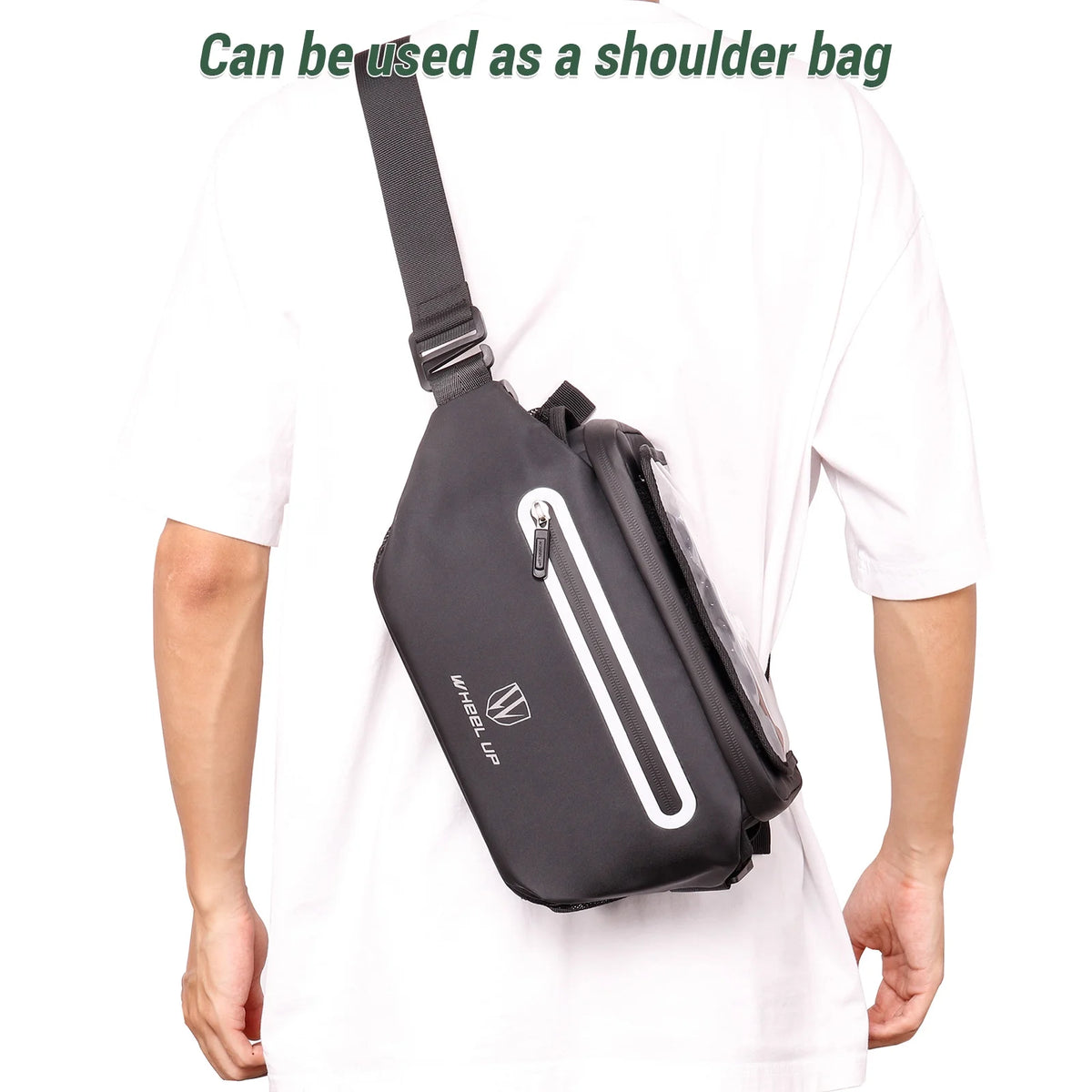 Large Front Storage Bike Handlebar Bag with Touchscreen Phone Holder V729
