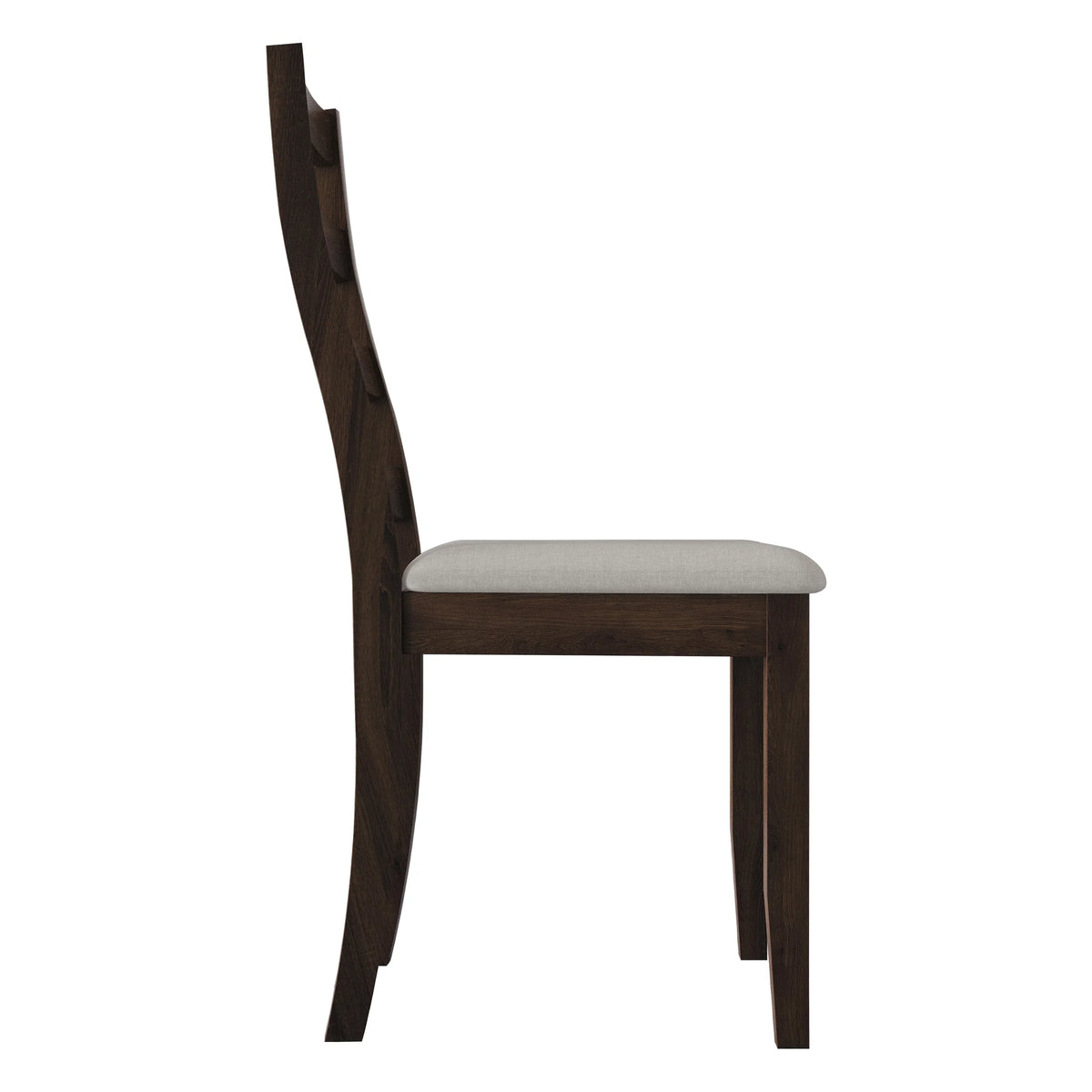 Brown Wooden Dining Chair Set of 2 C217457