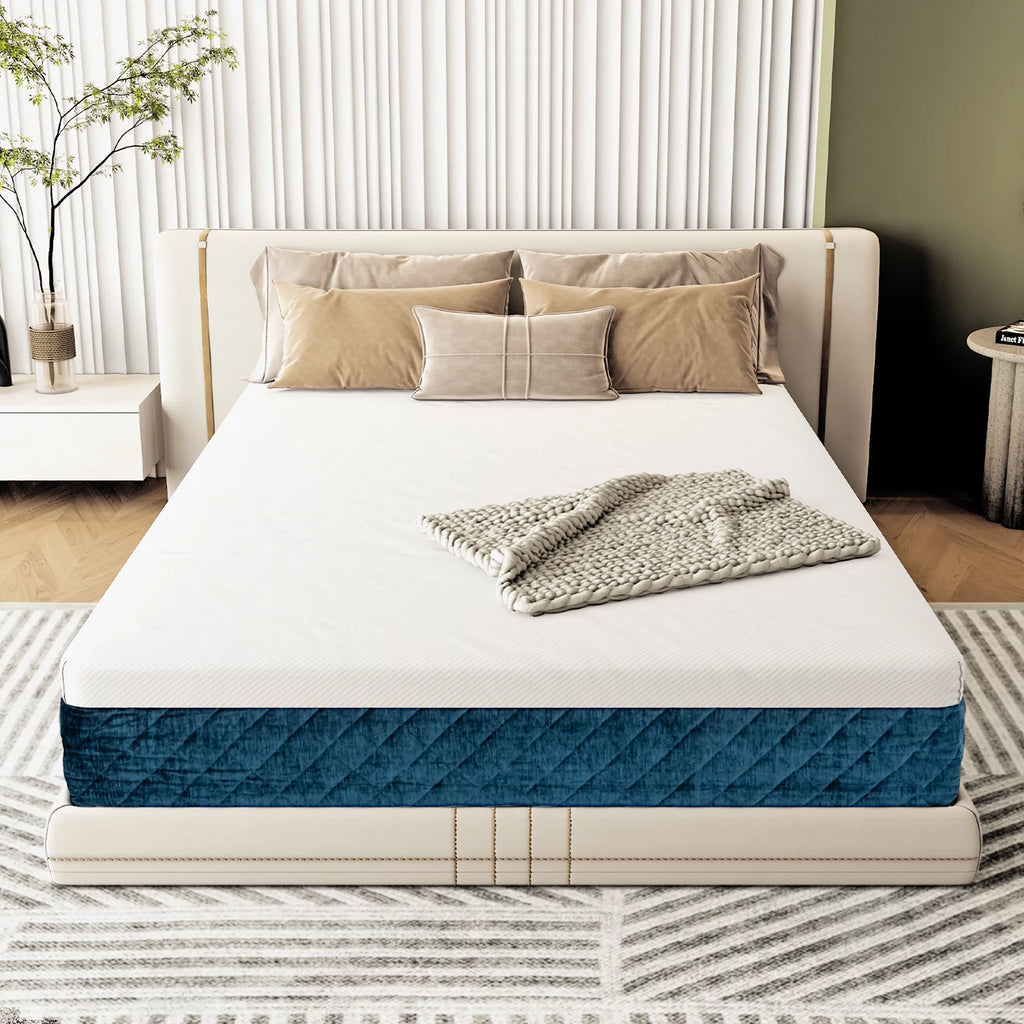10'' Plush Gel Memory Foam Hybrid Mattress Full E268