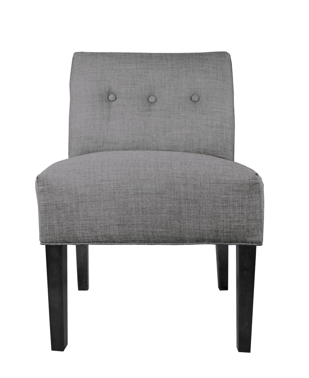Grey Button Tufted Accent Chair L2000