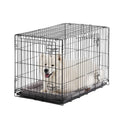 Double Door Folding Wire Dog Crate with Divider Q448