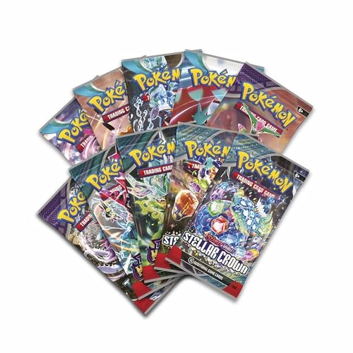 Trading Card Game Collection with 3 Foil Promo Cards, 1 Card-Display Figure & 10 Booster Packs C929
