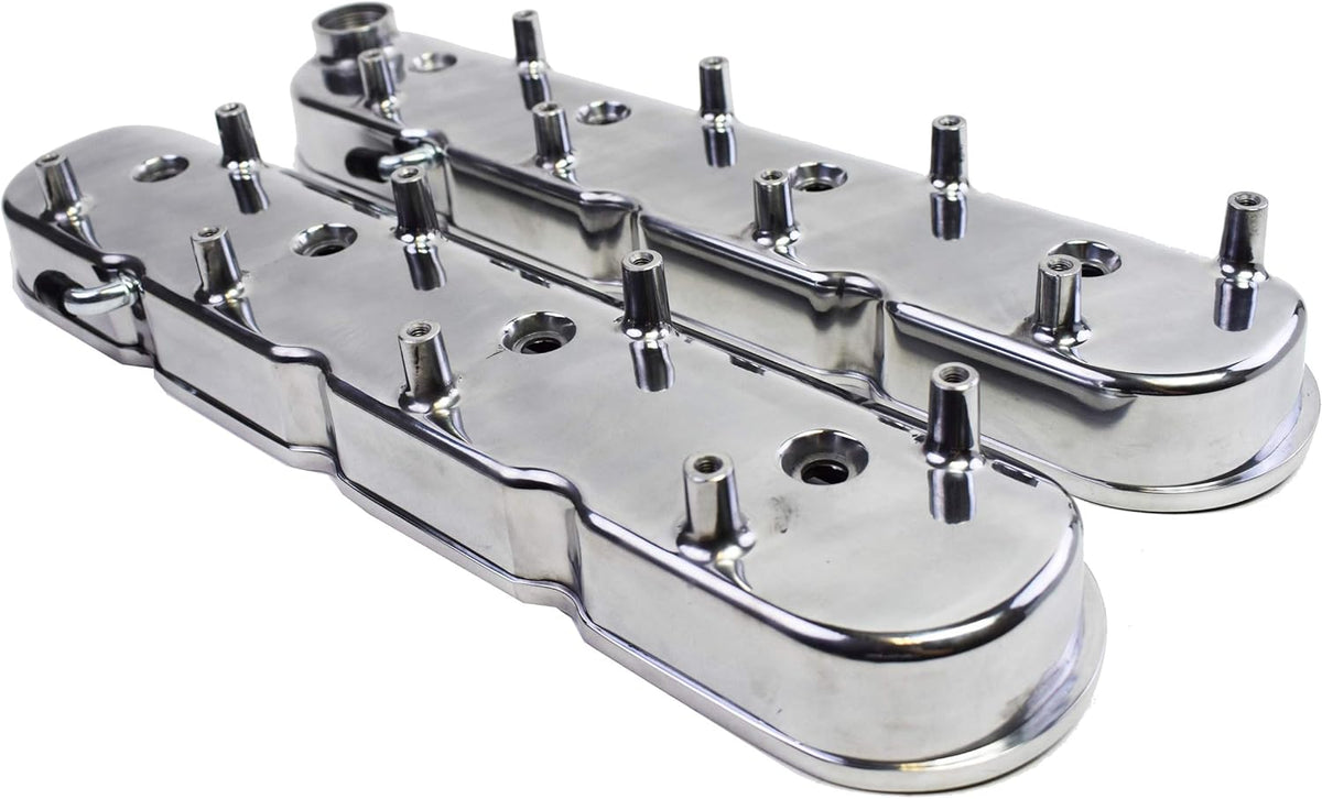 Black Cast Aluminum Valve Covers with Coil Mounts T673057