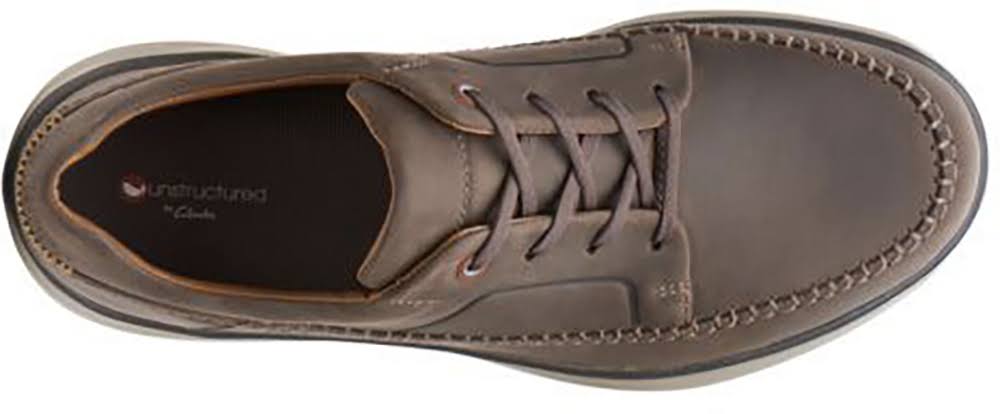 Dark Grey Leather Lace-Up Shoes D834332