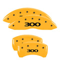 4 Caliper Covers Yellow Finish Black Z115490