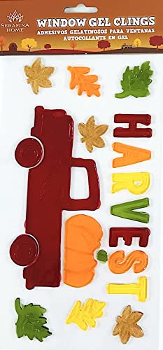 Winter Gel Cling Stickers for Windows and Mirrors, 6 Sheets F24781