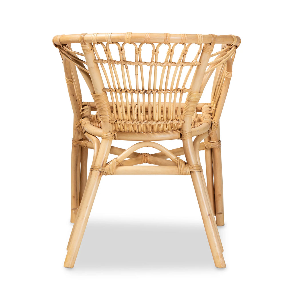 Natural Brown Rattan Dining Chair O738564