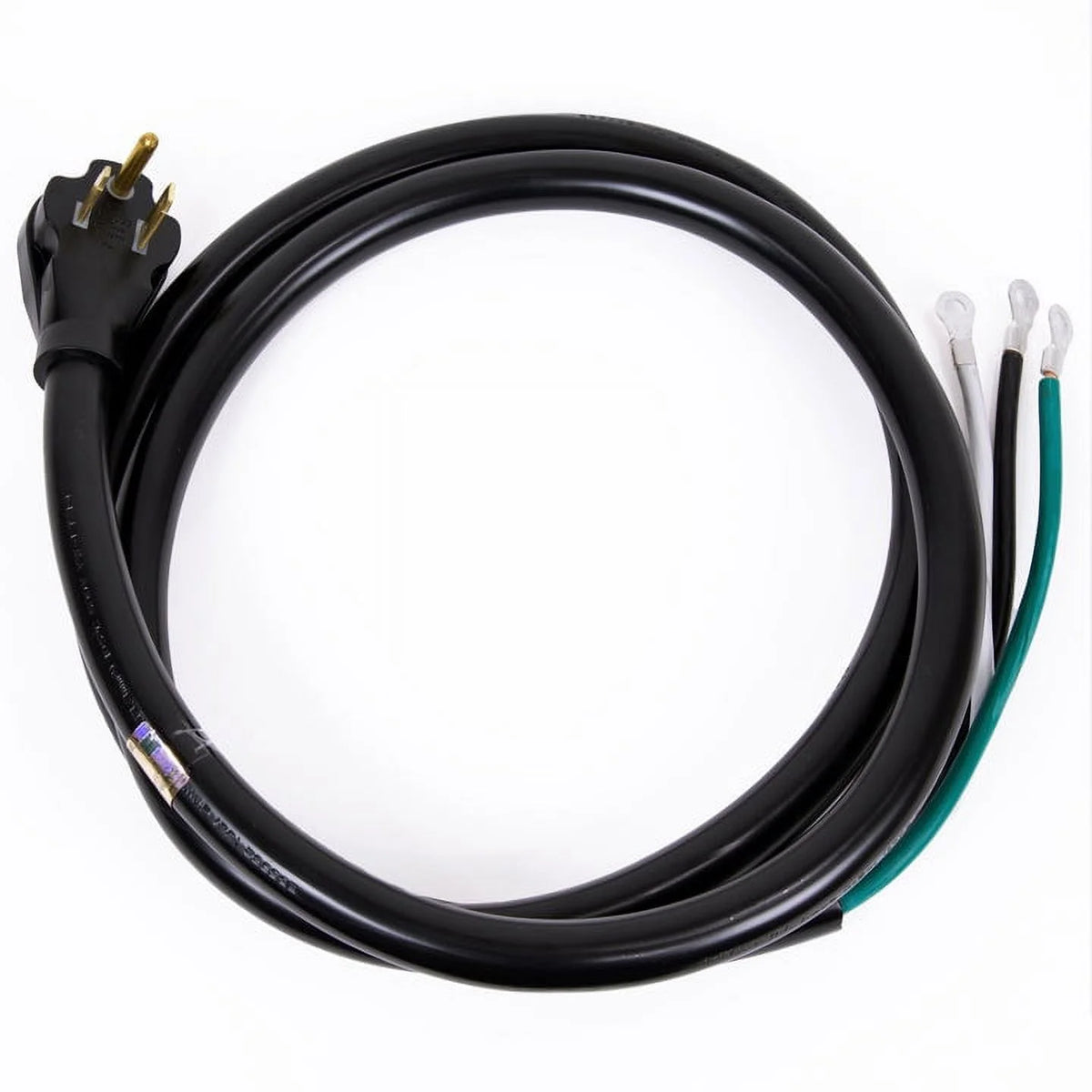25 Feet 50A Power Cord with NEMA 6-50P Plug Black H70856