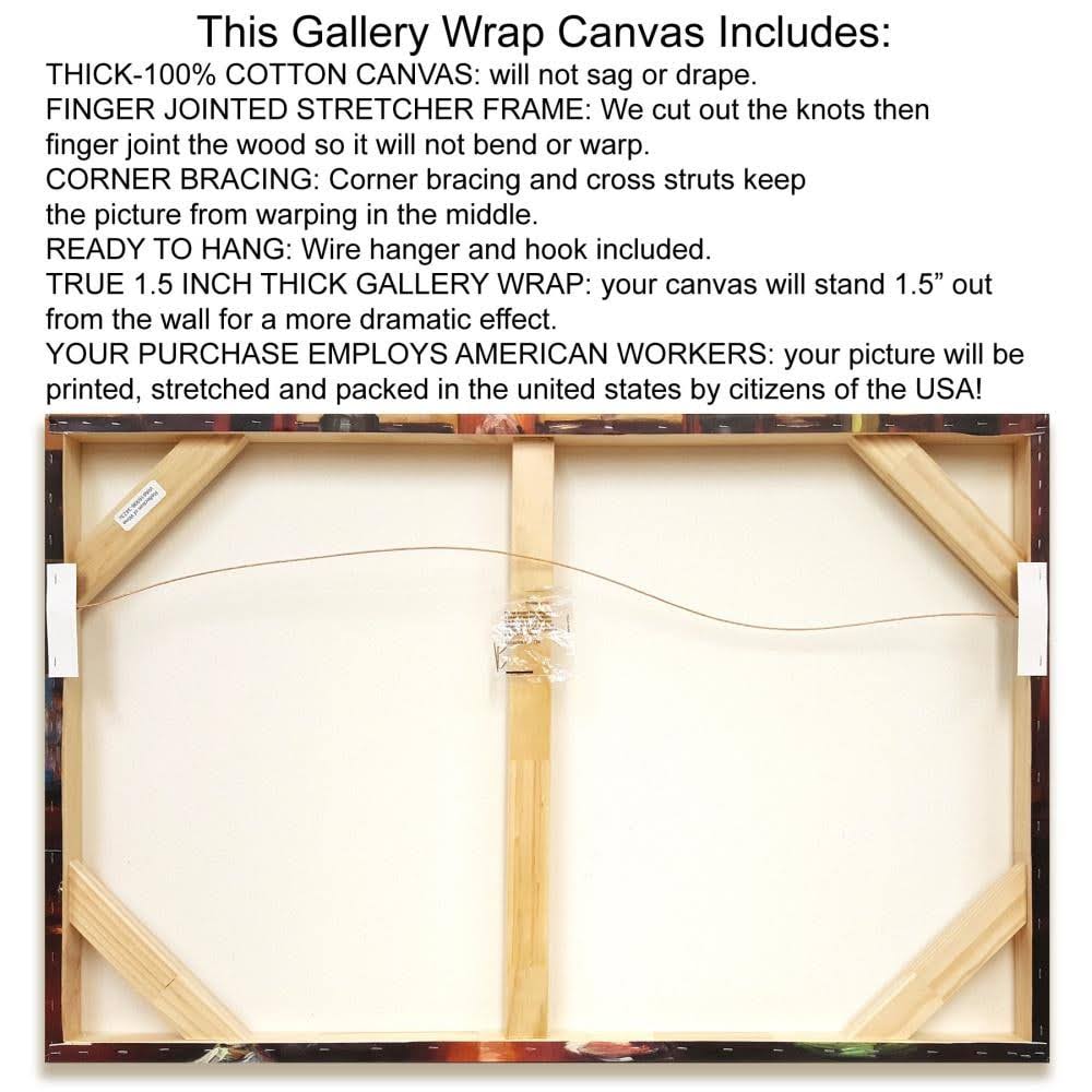 Canvas Chrysler and Empire State Buildings O3814