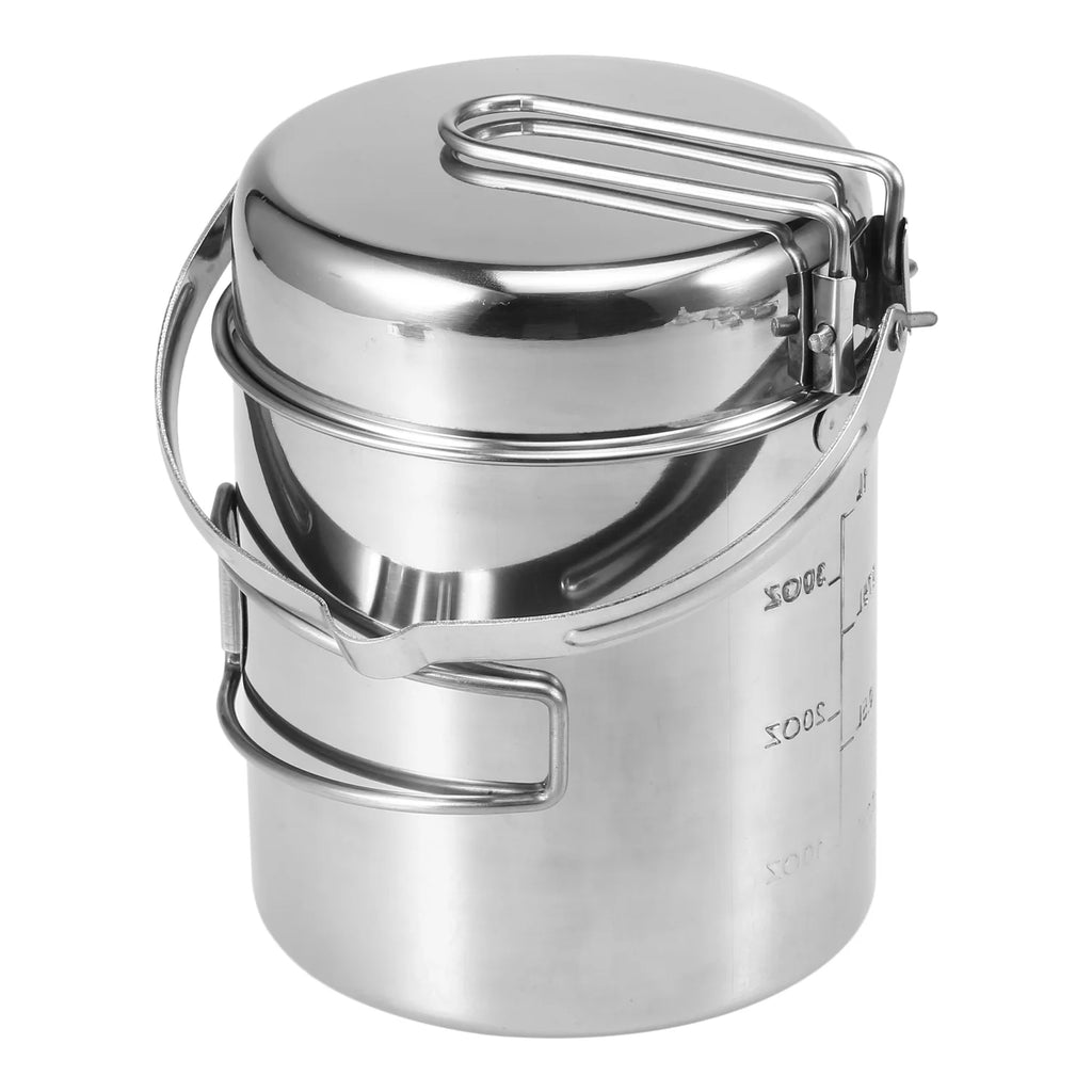 1L Stainless Steel Cooking Kettle with Foldable Handle G4192