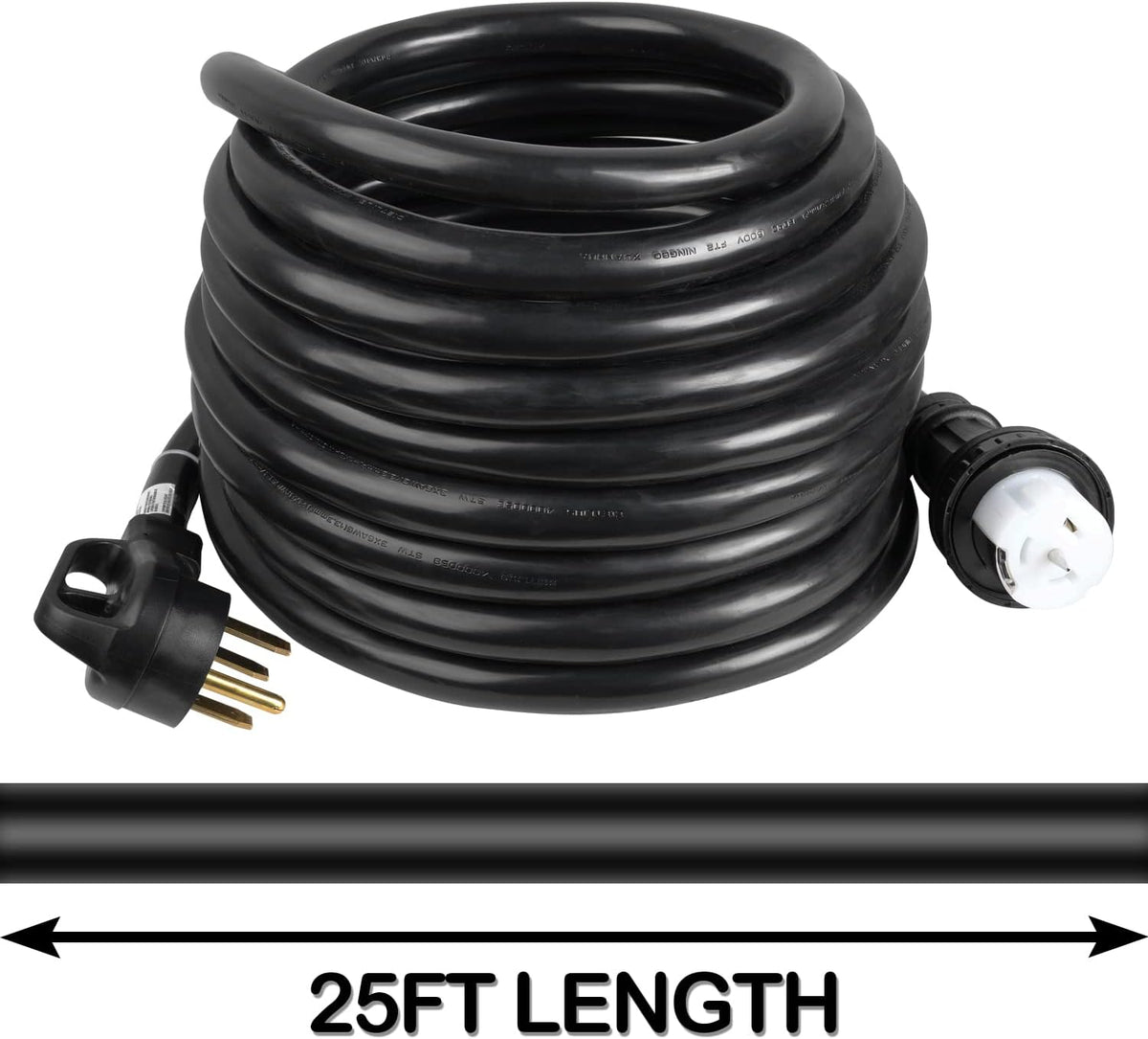 50 Amp Heavy Duty Generator Extension Cord, UL Listed STW Wire with Twist Lock P742