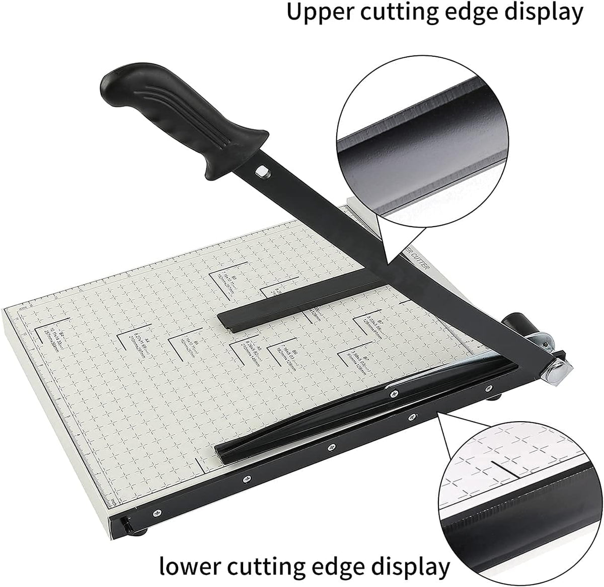 Guillotine Paper Trimmer 15” Cutting Length with Safety Blade Lock X38044