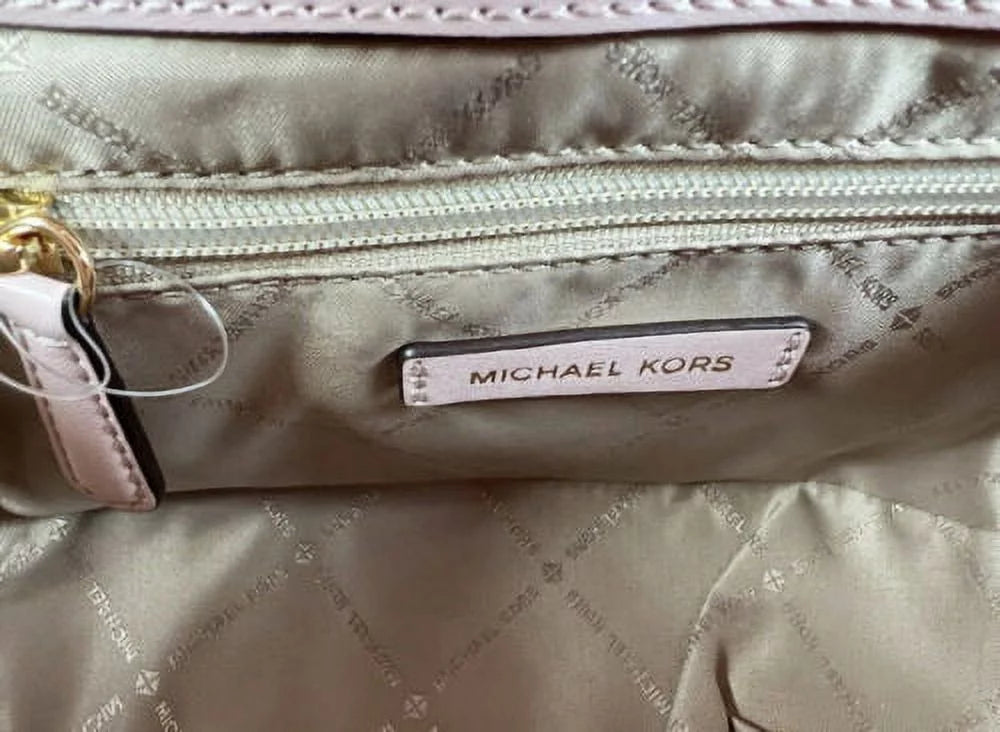 Powder Blush Leather Satchel Handbag W553