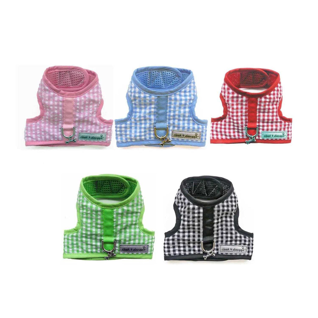 Teacup Gingham Dog Harness Vest T8947