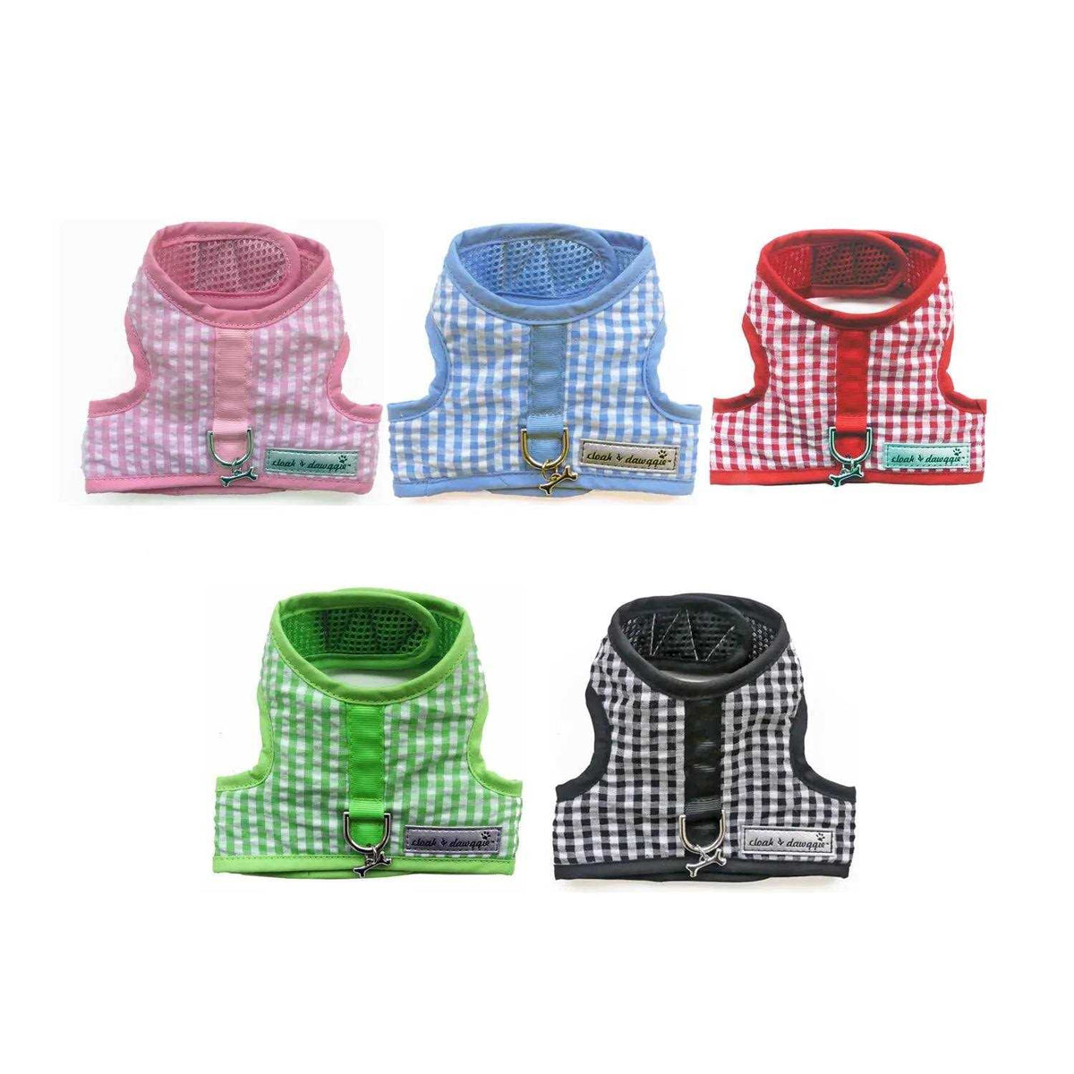 Teacup Gingham Dog Harness Vest T8947