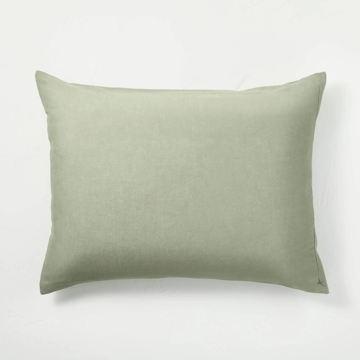 Sage Green Linen Duvet and Sham Set T9422