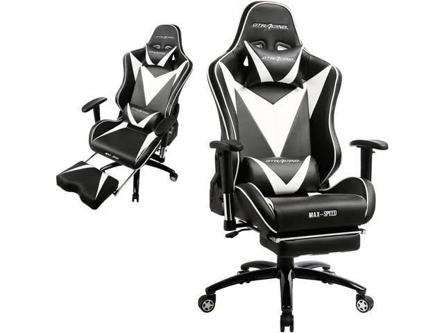 Gaming Chair with Footrest High Back Swivel F3291