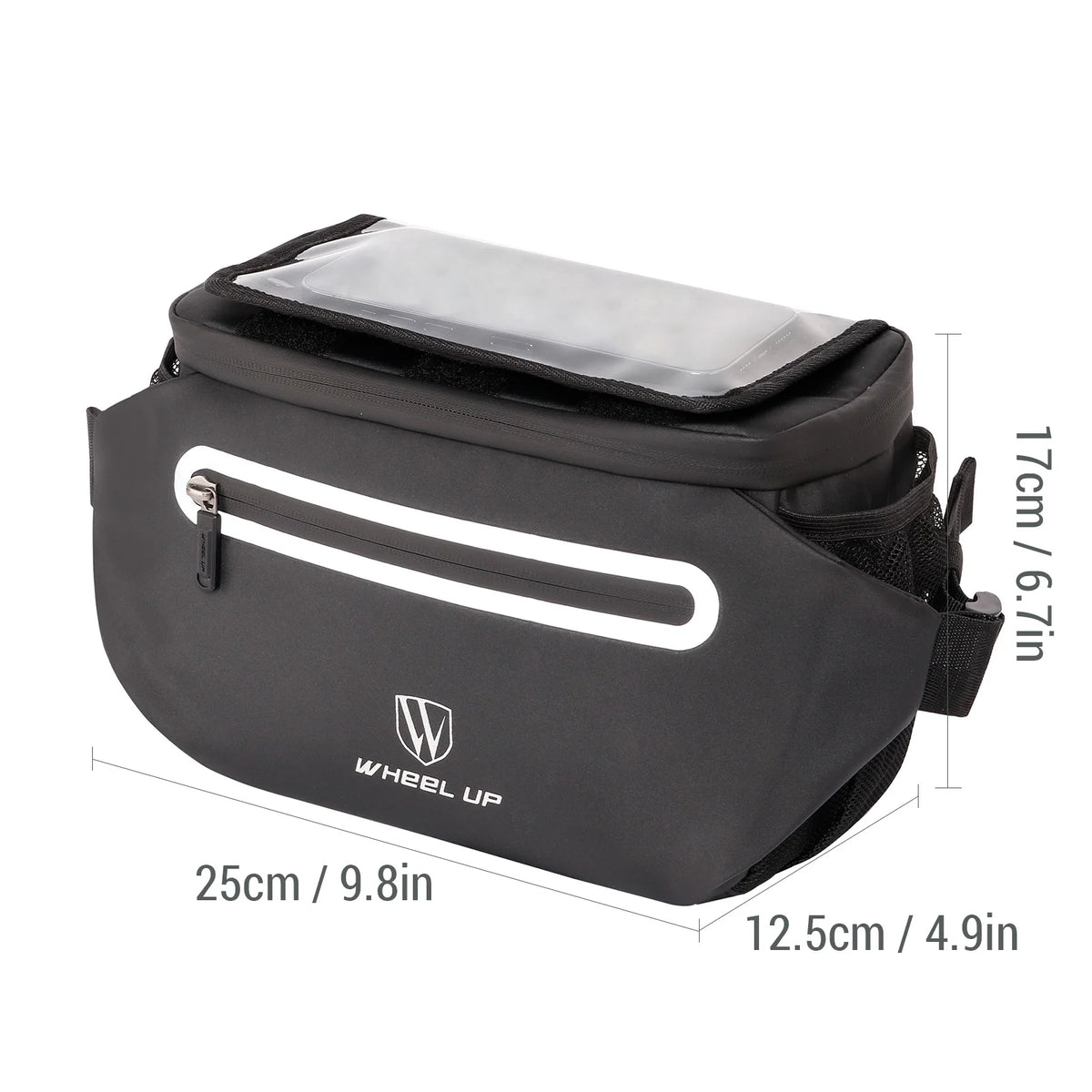 Large Front Storage Bike Handlebar Bag with Touchscreen Phone Holder V729