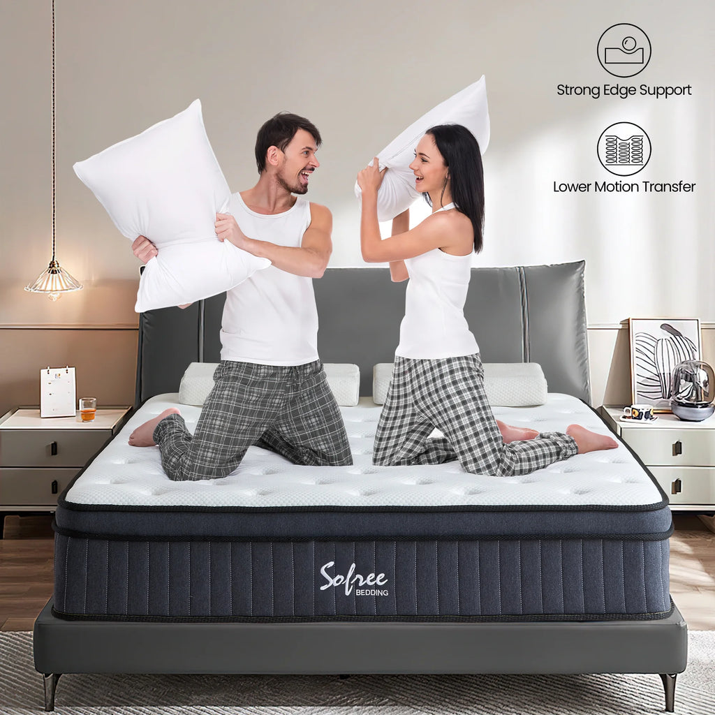Queen 10 Inch Memory Foam Pocket Spring Mattress W32535