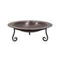 18" Copper Birdbath with Stand M417