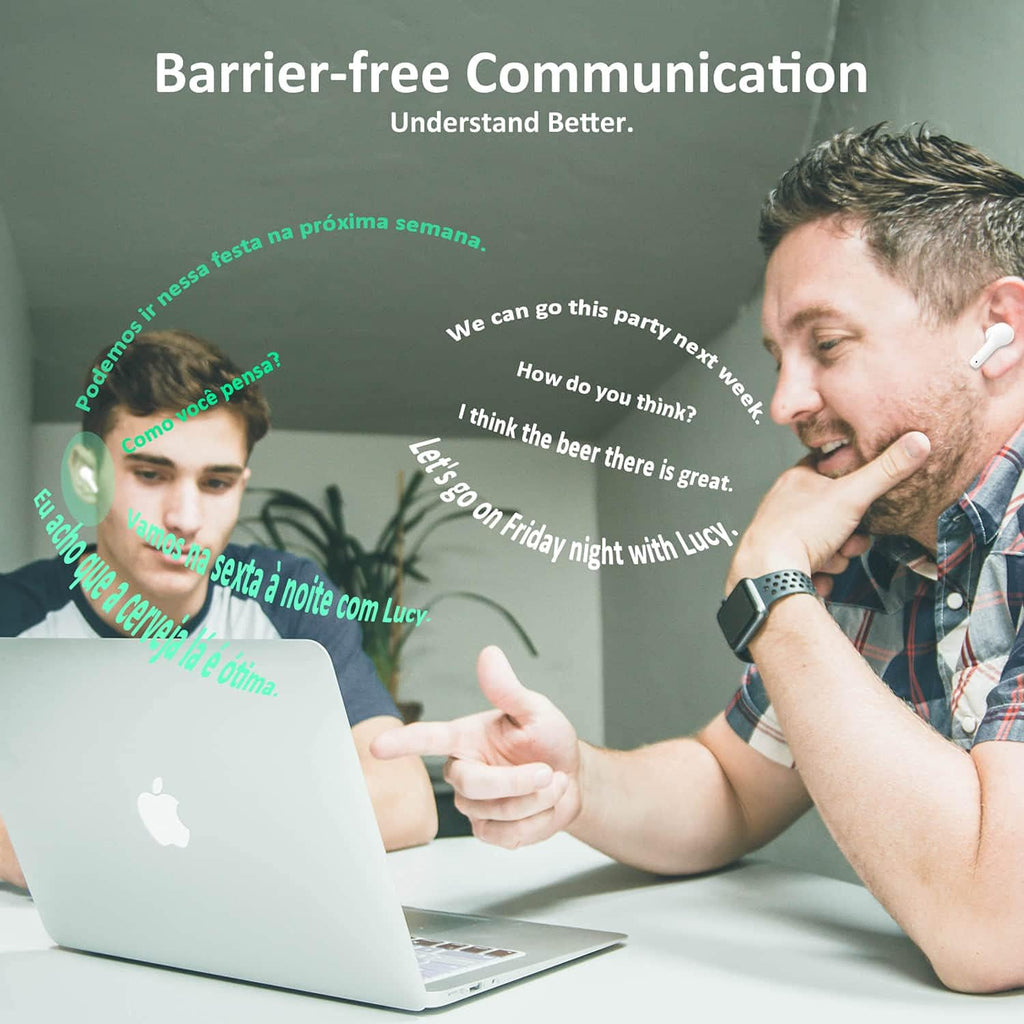 True Wireless Language Translator Earbuds Q6084