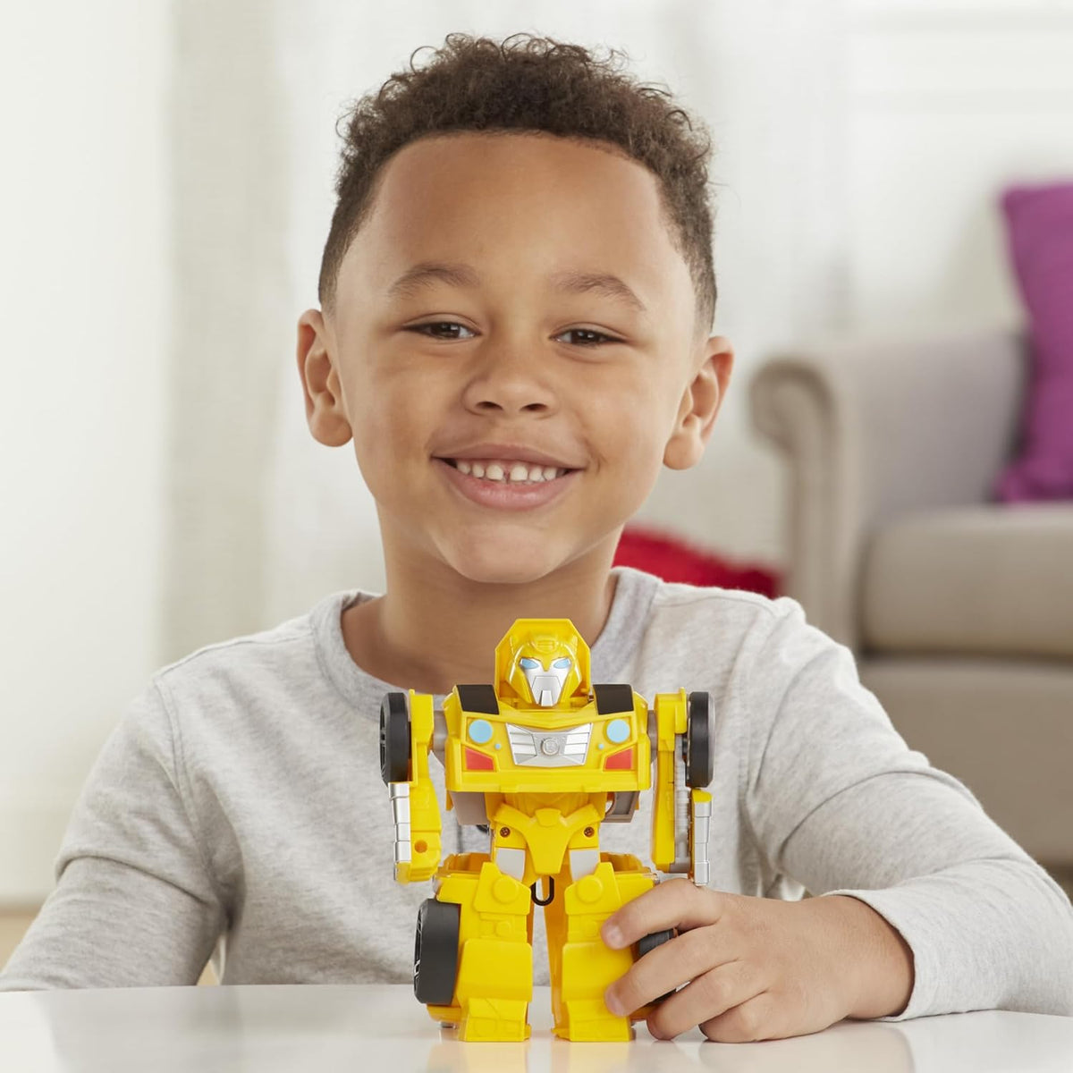 6-Inch Converting Toy Robot Action Figure W273