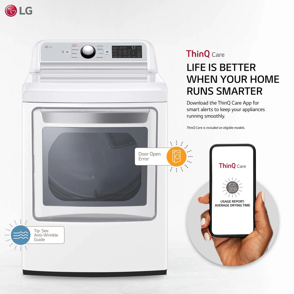 White 7.3 Cu. Ft. Electric Dryer I418