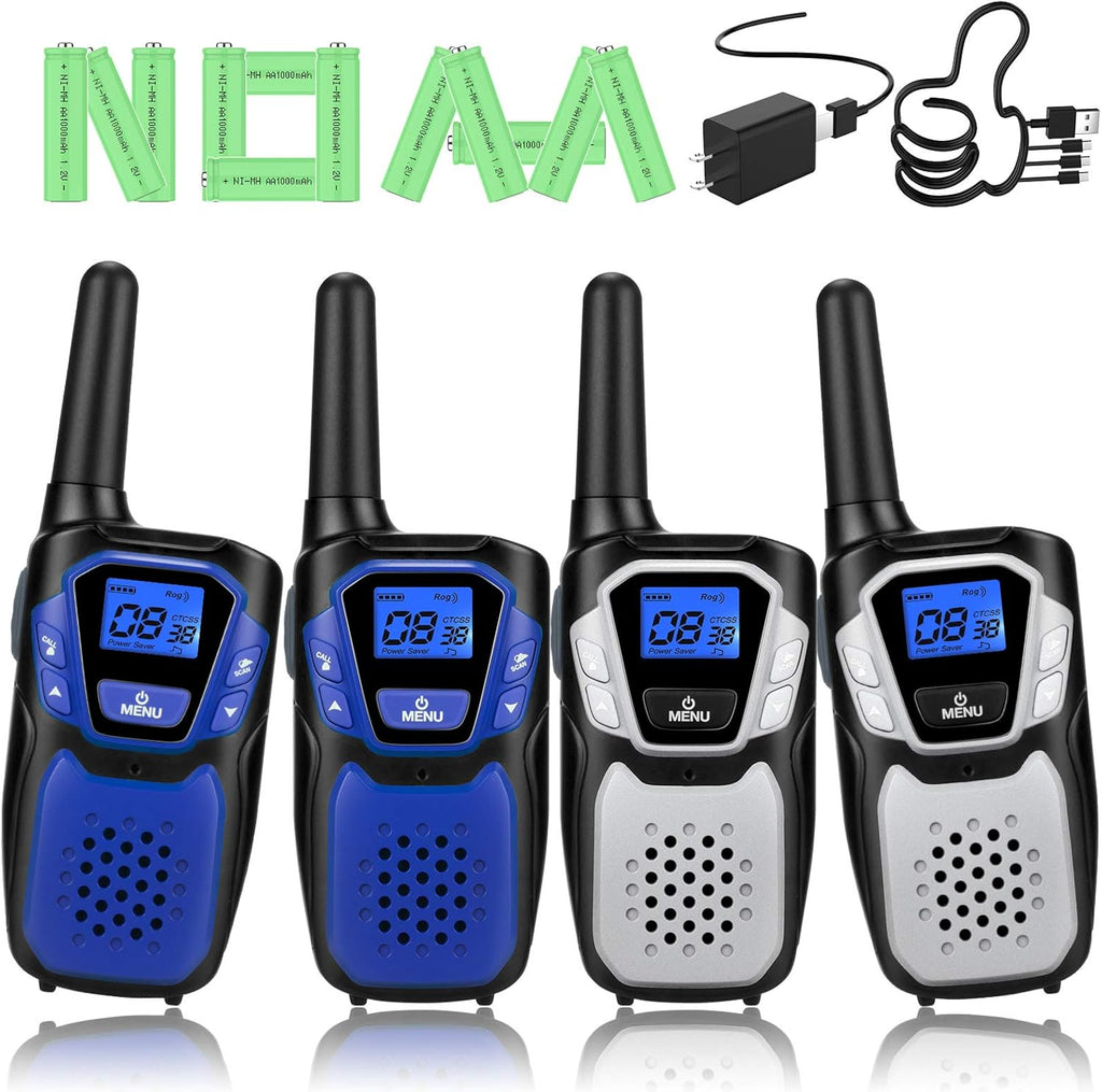 Rechargeable 4 Pack Long Range Two Way Radio U283041
