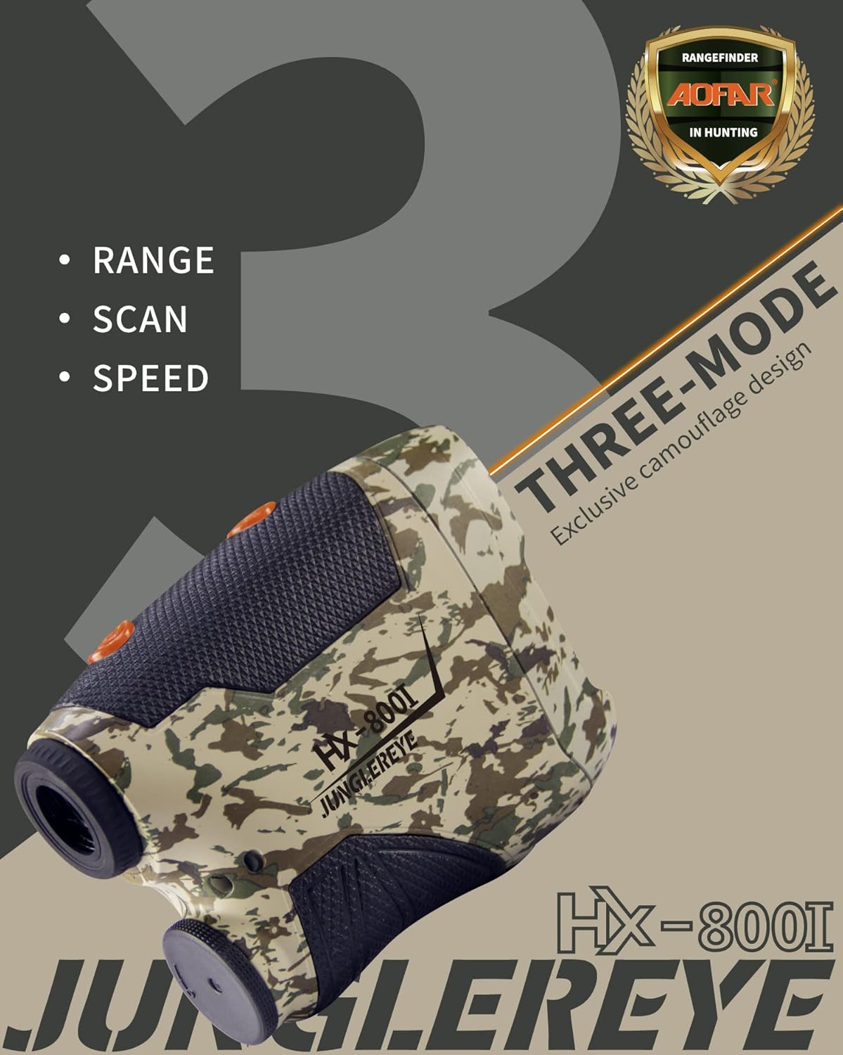 800 Yards 6X Magnification Waterproof Hunting Range Finder S658