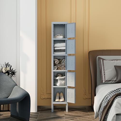 66" Tall Steel Storage Locker with 3 Doors H4629