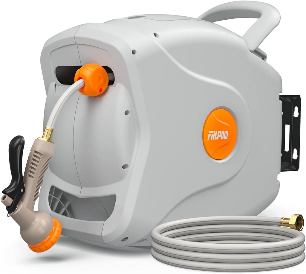 100 FT Wall Mounted Retractable Garden Hose Reel E12185