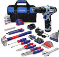 12V Cordless Drill 177 Pieces Combo Kit with Storage Bag and Lithium-Ion Battery & Charger D80661