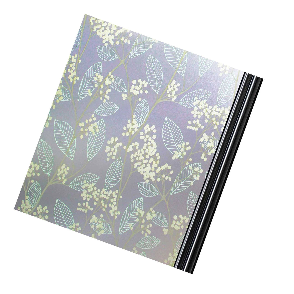 Frosted Leaf Stained Glass Window Film 35.4X118Inch I74268