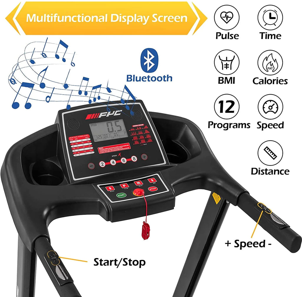 Folding Treadmill with Incline, 3.5HP Y4099