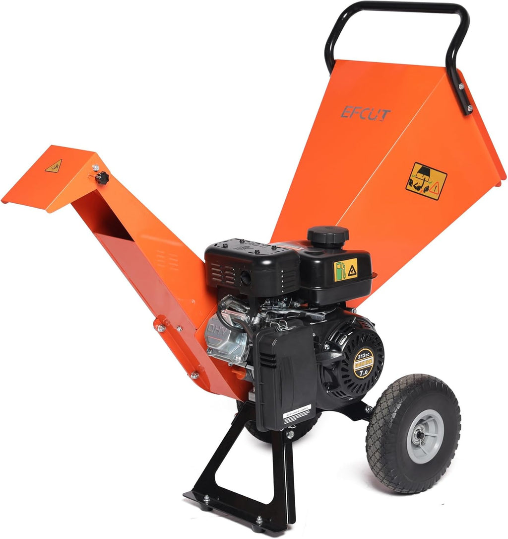 7HP Gas Powered Wood Chipper Shredder Mulcher K200