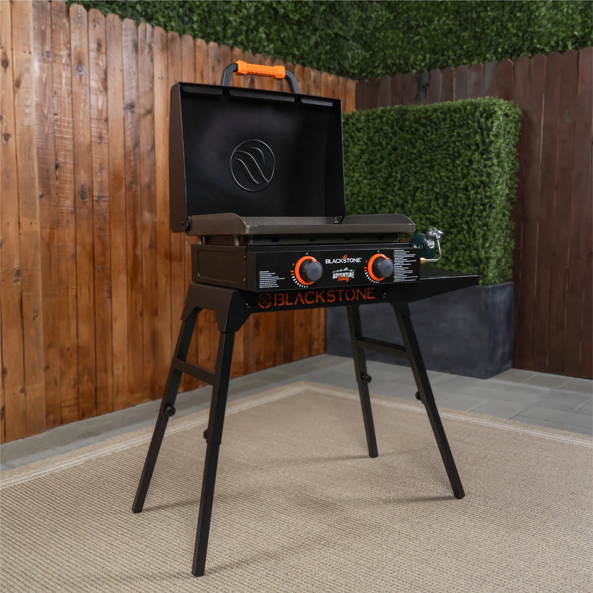 22 Propane Griddle with Stand and Adapter Hose F53715