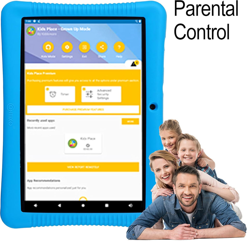 10-inch HD Kids Tablet with Camera, Parental Control, Android 10, 32GB, WiFi, Blue J4137