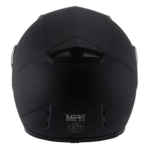 Matte Black Full Face Helmet T1357