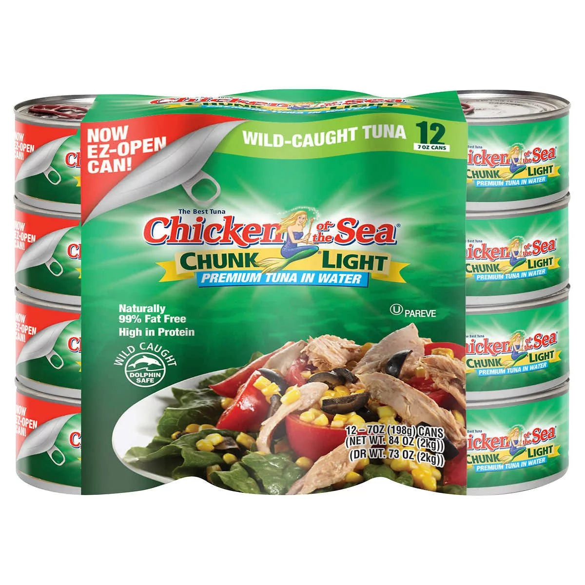 Chunk Light Tuna in Water 7 Ounce (Pack of 12) R225888