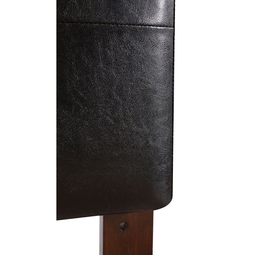 Black Twin Upholstered Tufted Panel Headboard K79427