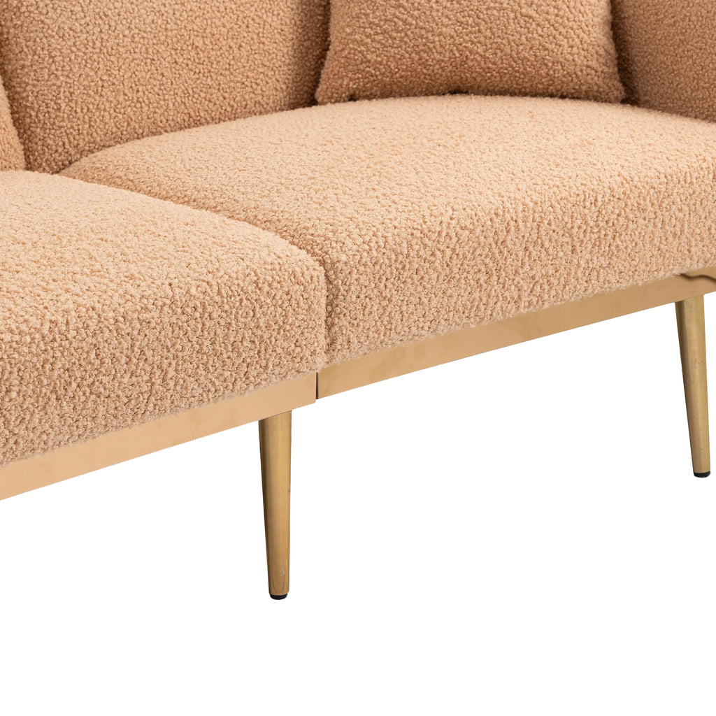 Velvet Sofa with Metal Feet G42889