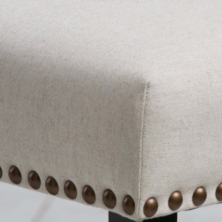 Beige Fabric Dining Room Chairs U5950