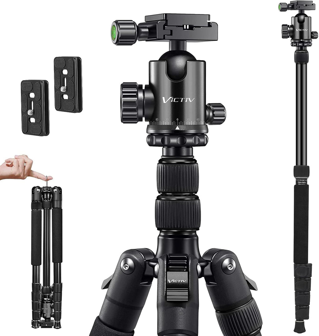 Compact Aluminum Camera Tripod with 360 Degree Ball Head J515