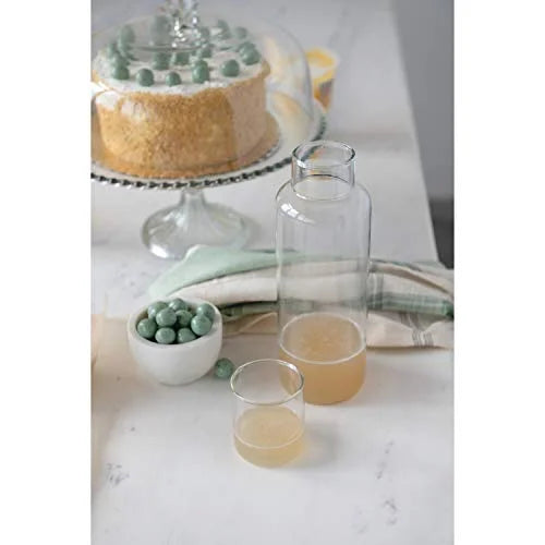 Recycled Glass Set of 2 Decanter I9825
