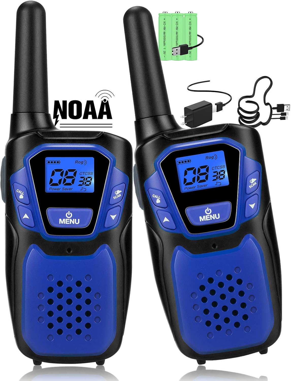 Rechargeable 4 Pack Long Range Two Way Radio U283041