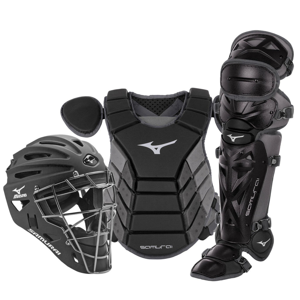 Adult Baseball Catcher's Gear Set - Black/Grey O5030