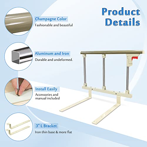 Collapsible Half Bedrails for Hospital Bed F724237